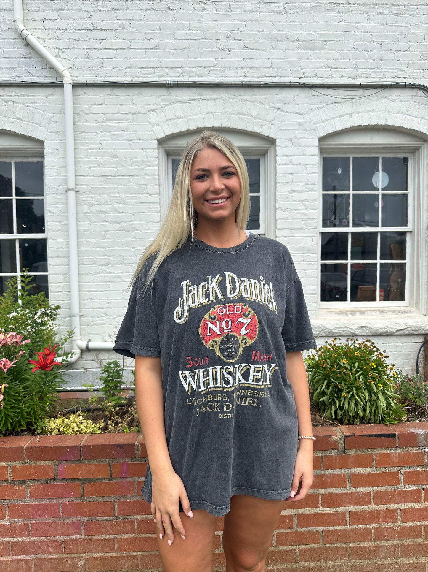 jack daniels t shirt dress Changes Women's Jack Daniel's Label Short Sleeve Graphic Tee Black US at Amazon Women's Clothing store
